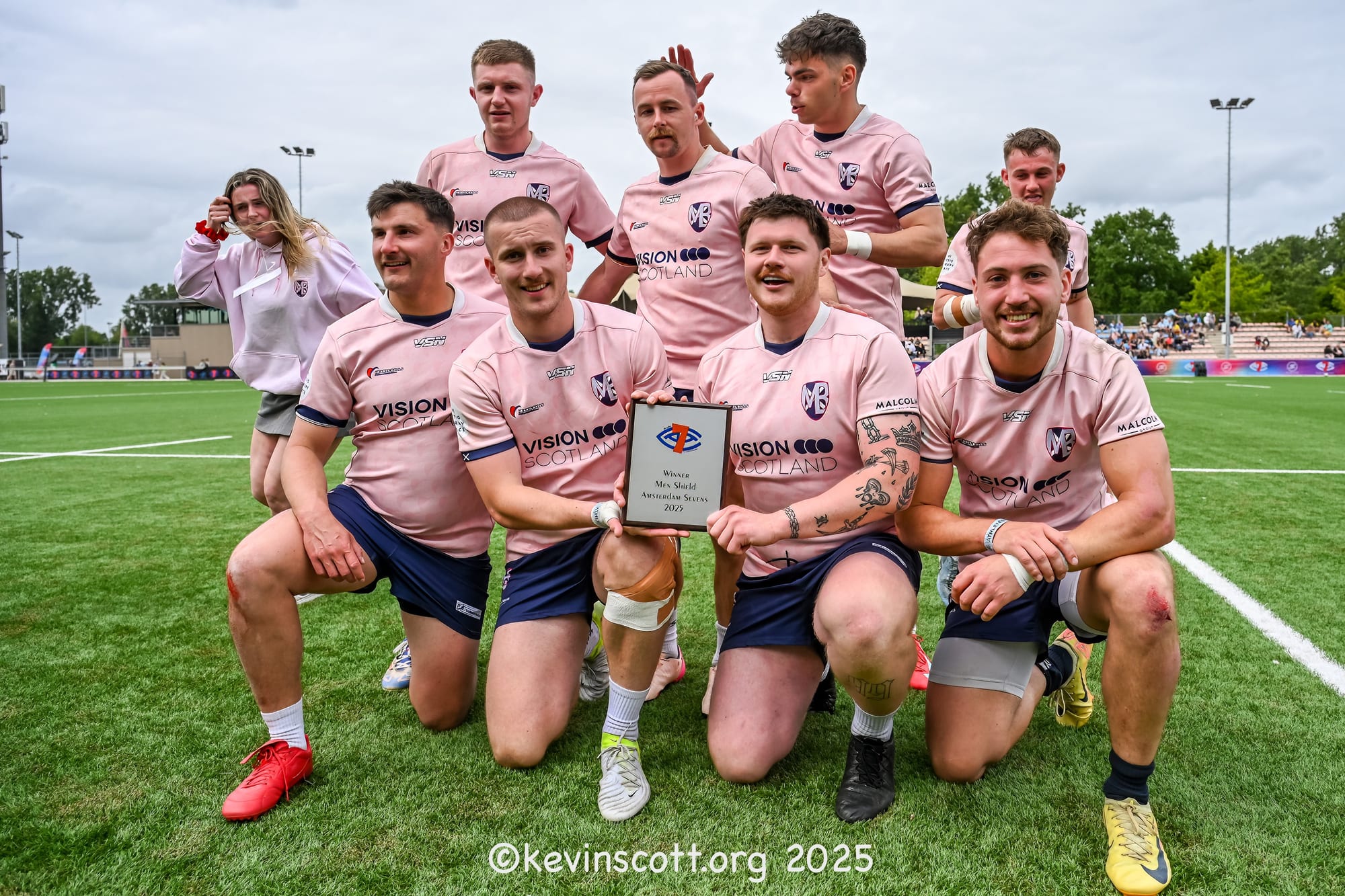 Winnaars van Heren Social Shield tijdens de Amsterdam Sevens