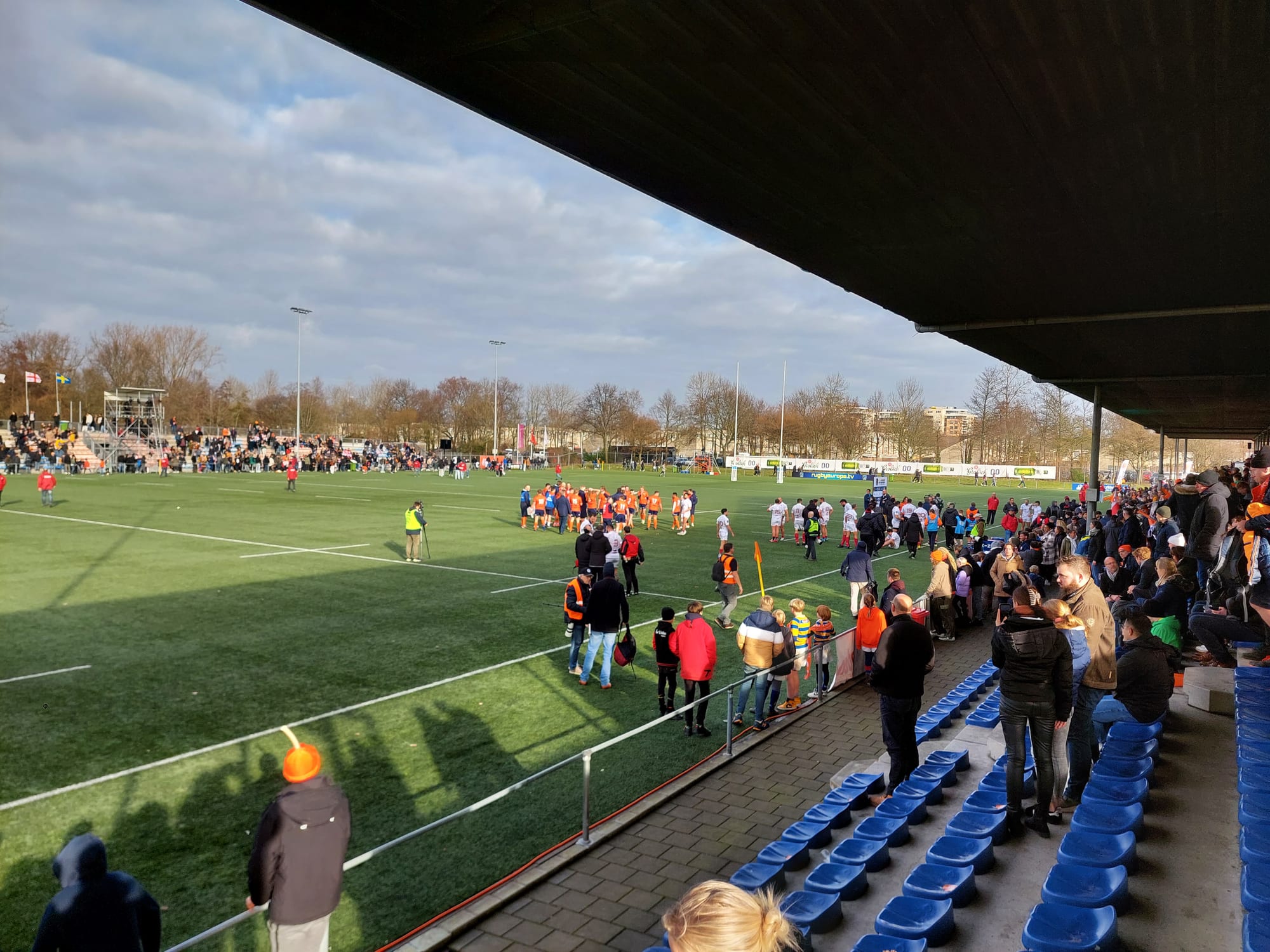 Internationale wedstrijd in het NRCA-stadion