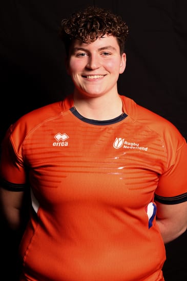 Portret van Sydney de Weijer in tenue van Nederland